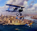 "The Fleet's In" - John Young - World War II Aviation Art